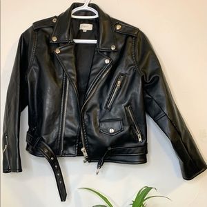 UNIF vegan leather moto jacket